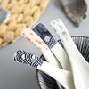Cuchara pequeña de estilo japonés y cuchara sopera de viento, de cerámica de color bajo esmaltado, para hotel, hogar, impresión a máquina, mango largo, suministro de AliExpress.