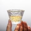 Copa de sake con borde dorado y patrón de martillo de estilo japonés, copa de vino de ciruela, copa de vino de fruta, copa pequeña, copa de vino de arroz, taza de té pintada a mano