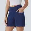 Pantalones Cortos Populares de Mezclilla Elástica de Tiro Alto Transfronterizos para Mujer, Pantalones Cortos Deportivos Adelgazantes, Pantalones de Mezclilla Negros de Pierna Recta