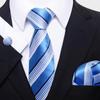 Homens gravata formal negócios terno de casamento de poliéster gravata bolso toalha conjunto Guangzhou gravata fabricantes atacado