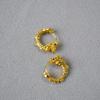 Tide Nacional Diseño de Nicho Realista Tridimensional Cabeza de Dragón Levantada Dragón del Zodiaco Latón Chapado en Oro Simple Elegante Hebilla de Oreja Pendientes