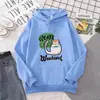 Sudadera con capucha de nuevo diseño para otoño e invierno, talla grande holgada, estampado de dibujos animados, terciopelo para mujer, manga larga, top casual de pullover