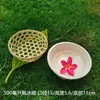 Portavasos de Bambú para Té de Leche, Cesta de Bambú para Helados, Portavasos Tejido de Bambú Hueco, Juego de Cestas de Bambú, Jaula para Tazas de Producto de Bambú de Check-In