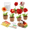 Paquete de Materiales para Crochet de Lana Set Muñeca de Peluche de Tejido Muñeca Tejida Muñeca de Ganchillo Tejido DIY