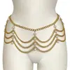 Zhuuru Clothing Venda Quente Transfronteiriça Estilo Ins Corrente de Cintura com Corrente de Pérolas Tassel Vazado Sexy Acessórios de Garota Popular T0072