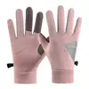 Luvas de Inverno para Homens, Forradas com Fleece, Compatíveis com Tela Sensível ao Toque, Antiderrapantes, à Prova de Frio, Adequadas para Andar de Bicicleta Elétrica, Dirigir, Ciclismo ao Ar Livre à Prova d'Água, Luvas Quentes para Mulheres