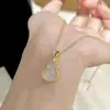 Retro Nuevo Chinoiserie Perfecto Collar Fulu para Mujer Lujo Accesible Exquisito Estilo Nacional Diseño de Nicho Cadena de Clavícula de Gama Alta