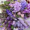 Flores Artificiais Roxas, Rosas, Hortênsias para Casamento, Flores de Seda, Rosas Decorativas para Paisagismo, Mar de Flores em Cascata Famoso na Internet