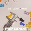 Caramelo Pop Osito de Goma Grande Joyería DIY Pendientes Bolso con Cuentas Accesorios Cinturón Colorido Agujero para Colgar Colgante de Dibujos Animados