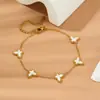 Lote Misto de Pulseiras de Aço Titânio Galvanizado a Vácuo PVD com Acabamento de Luxo, Joias de Aço Inoxidável para Venda Transfronteiriça Que Não Desbotam no Verão, Personalizáveis para Mulheres