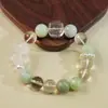 [Uva Verde después de la Lluvia] Cristal Natural Xiuyu Cristal Limón Copo de Nieve Fantasma Pulsera Pulsera Venta al por Mayor Regalo para Mejor Amigo
