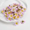 Flor de simulação flor de pereira flor de seda flor artificial tiara material diy grampo de cabelo flor guirlanda feita à mão acessórios de cabelo decorativos