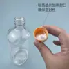Botella de Enjuague Bucal Transparente PET 500ml Botella Plástica Plana Botella de Líquido Limpiador para el Cuidado Bucal
