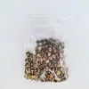 100 Juegos de 4 Tamaños de Remaches Doble Cara en una Bolsa para Decoración de Cuero DIY, Juego de Remaches a Presión de Cuatro Colores