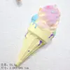 Juguete de Comida Artificial Grande Cono de Helado DIY Pegamento de Crema Joyería de Resina Accesorios para el Cabello Cadena de Teléfono Móvil Colgante Material