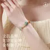 Ganar el Primer Premio de un Solo Golpe: Pulseras Tejidas a Mano con Nudos Wenchang para el Festival del Bote del Dragón y el Examen de Ingreso a la Universidad para Hombres y Mujeres, Pulseras de Hilo Rojo Hechas a Mano que se Pueden Usar con Accesorios Dorados