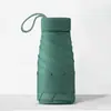 Sombrilla compacta y plegable plana para mujer, doble uso para sol y lluvia, sombrilla portátil con protección UV