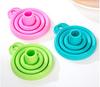 [X] Mini Embudo Telescópico Plegable Hogar Silicona Fuga de Aceite Cocina Pequeño Embudo de Aceite Líquido Fuga de Aceite Olla de Aceite