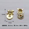 Mini liga lingote amendoim melão sementes saco ábaco areia lingote de ouro artesanal diy jóias acessórios material atacado
