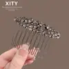 Nuevo Peine para el Cabello con Pedrería Estilo Coreano para Mujeres, Herramienta de Peinado de Alta Gama y Elegante, Accesorio para Fijar el Cabello Lateral