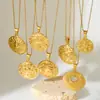 Colar Pingente Exclusivo de Aço Inoxidável Transfronteiriço Moda Europeia e Americana Feminino Corrente de Suéter 18K Joias Versáteis da Moda Atacado