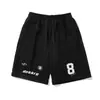 Shorts de Rua Americanos Novos para Verão 2025 para Homens e Mulheres, Marca da Moda Soltos e Versáteis Shorts Casuais com Letras