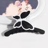 Nueva Moda Elegante Mariposa Esmerilada Clip de Tiburón Clip de Agarre Dulce Flor Amor Clip para el Cabello Accesorios para el Cabello Agarre para el Cabello de Alto Sentido