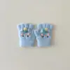Guantes Coreanos para Bebé Yipan Otoño e Invierno Estilo Nuevo 1-3 Años Medio Dedo Lindos Guantes sin Dedos para Niños Pequeños Venta al por Mayor