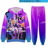 Conjunto de Sudadera y Pantalón de Chándal con Estampado Digital 3D para Primavera y Verano en Amazon