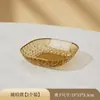 Placa de Frutas Transparente Doméstica de Luxo Leve com Alto Valor de Cor Plástico Placa de Frutas Placa de Comida Resistente a Quedas PET Cristal de Diamante Placa de Frutas