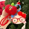 Llavero de Peluche Hello Kitty de Moda Gafas DIY Miu Accesorio Colgante Encanto Exquisita para Bolso