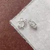 Liga Rosa Púrpura Estrela Estilo Ins Trevo Pingente de Prata Recortado Pingente Unilateral Acessórios para Miçangas Feitos à Mão DIY