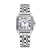 Reloj de Cuarzo Trendy Gelangdi de Venta Caliente Transfronteriza para Mujer, Elegante y de Moda, Reloj Pequeño Cuadrado de Acero Inoxidable, Distribución de Lujo Ligero y Dropshipping