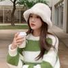 Chapéu Novo Estilo para Mulheres, Outono e Inverno, Estilo Coreano, Boina Abóbora Feminina Elegante da Moda, Chapéu Nuvem, Chapéu Octogonal, Chapéu de Pele Sintética
