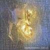 Luces de Cadena de Alambre de Cobre con Botón de Caja Blanca Pequeña LED para Decoración de Flores y Pasteles, Luces de Cadena LED de Iluminación Festiva Ajustables en Tres Niveles