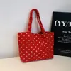 2026 Verano Nuevo Lunares Linda Chica Lona Moda de Verano Tendencia Casual Bolso de Hombro Único Bolso Tote