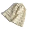 Gorro Holgado de Diseño Coreano con Calados para Mujer, Sombrero Frío Delgado Transpirable de Verano, Circunferencia de Cabeza Grande, Turbante para Hombre que Adelgaza el Rostro