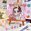 20*20 Desenho Animado Pintura a Óleo Digital DIY Colorir Pintura Decorativa Genshin Flor Pintura a Óleo Pintura a Óleo Digital Infantil Atacado