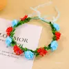 Acessórios de cabelo para noivas estilo coreano anel de cabeça estrela guirlanda de cabeça para fotos de viagem simulação tiara para cabelo de adulto atacado