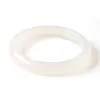 Jingde Jewelry Pulsera de Ágata Natural Pulsera de Calcedonia Luna Blanca Pulsera de Belleza Pulsera Fina Redonda Gelatina de Lichi Fabricante Mayorista