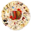 Paquete de Pegatinas Estilo Nuevo Transfronterizo de 50 Piezas Retro Vintage Europeo Pegatinas Creativas para Decoración de Diario de Cartas Antiguas