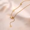 Collar para Mujer, Nuevo Colgante de Amor Transfronterizo de Moda, Diseño Nicho, Collar de Cadena para Clavícula Simple y Versátil