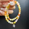 Jade Dourado Natural Abóbora Design DIY Novo Estilo Chinês Estilo Nacional Pulseira de Jade Design de Nicho Ins Atacado