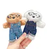 Overoles Creativos Gafas Cachorro Broche Muñeca Llavero Colgante Alto Grado Lindo Mochila Decoración Regalo Al Por Mayor