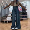 Jeans de pierna ancha de moda para mujer, nuevo estilo vintage primavera y otoño 2026, ajuste no ajustado, tiro alto, holgados, adelgazantes, pantalones versátiles para mujer