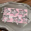 Grampo de Cabelo Estrela Y2K de Verão para Franja Cabelo Bb Grampo de Cabelo Pentagrama Colorido Clipe para Franja Infantil Acessório de Cabelo Dopamina para Meninas