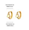 Aretes de moda transfronterizos para mujer, aretes de circonita completa, broqueles para oreja de lujo ligero con forma de corazón de circonita, arracadas con forma de corazón, aretes de botón al por mayor