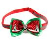 Artigos para animais de estimação Gravata borboleta de Natal para cães Gravata borboleta para gatos Joias com laço e padrão de neve Artigos para animais de estimação de Natal