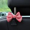 Gancho para respaldo de asiento de coche con lazo de pata de gallo, gancho oculto para coche, suministros creativos multifuncionales para coche