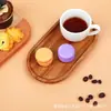 Bandeja de postre y café ovalada de paleta de madera, bandeja de almacenamiento de pan y pastel de madera maciza para restaurante, bandeja para ceremonia del té japonesa